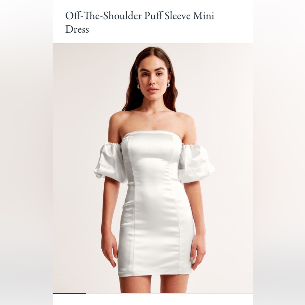 Abercrombie & Fitch Strapless White DressSOLD